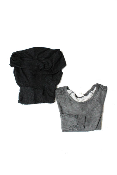 Splendid Joie Womens Crew Cowl Neck Sweater Sweatshirt Gray Size XS Small Lot 2