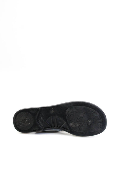 Ted Baker Womens Jelly Bow Flip Flops Sandals Black White Size 5