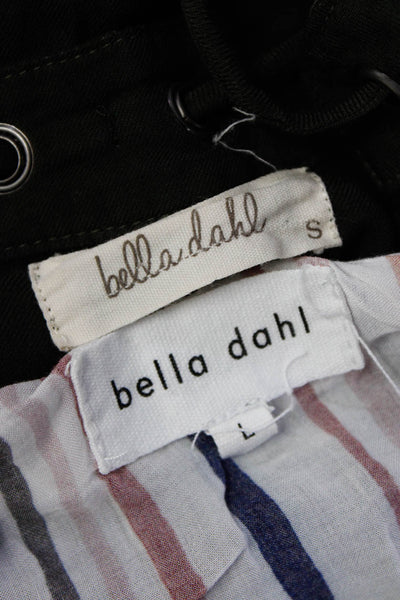 Bella Dahl Women's V-Neck Long Sleeves Hi-Lo Hem Blouse Green Size S Lot 2