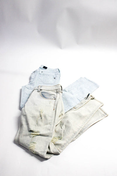 Rag & Bone Women's Low Rise Acid Wash Distressed Skinny Jeans Blue Size 27 Lot