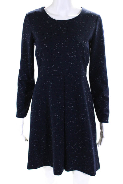 Madewell Women's Long Sleeve A Line Mini Dress Blue Size 4