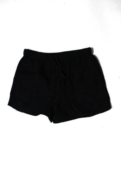 Wilfred Free Womens Black Drawstring High Waisted Shorts Size S M LOT 2