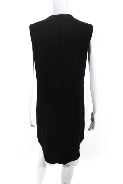 Rag & Bone Womens Sleeveless Button Down Layered Shirt Dress Black White Size 6