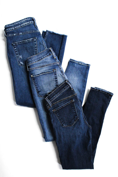 7 For All Mankind J Brand Amo Womens Distress Skinny Jeans Blue Size 25 27 Lot 3