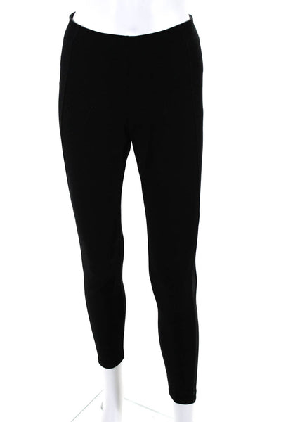 Ralph Lauren Womens Zip Striped Darted Patchwork Skinny Leg Pants Black Size S