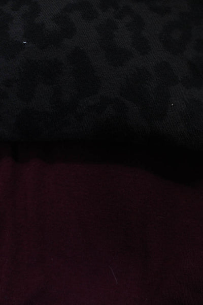 BB Dakota LNA Womens Leopard Print Long Sleeve Top Tee Shirt Size Medium Lot 2