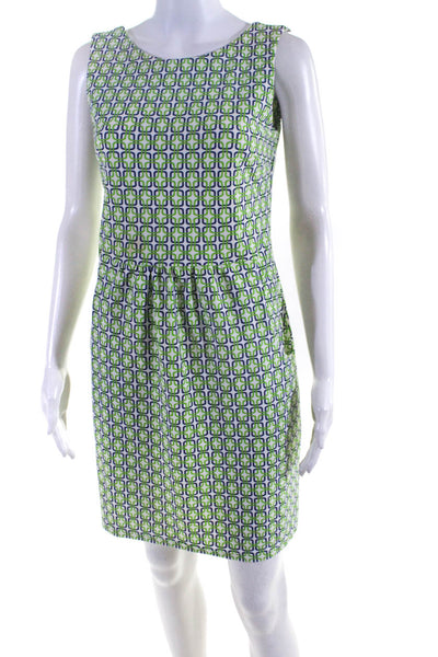 Jude Connally Women's Scoop Neck Sleeveless Pockets Multicolored Mini Dress Size
