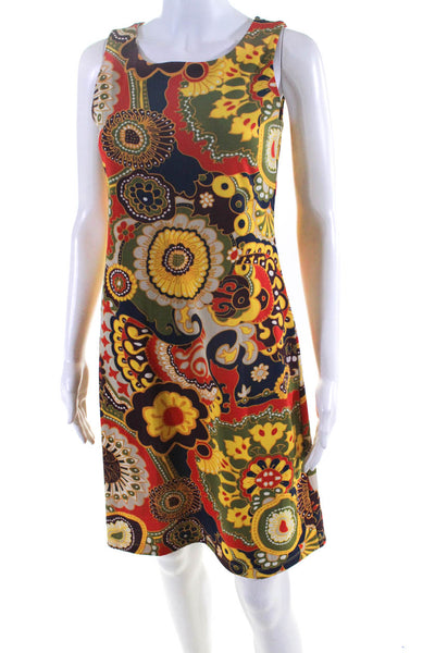 Jude Connally Women's Scoop Neck Sleeveless Multicolored Mini Dress Size XS