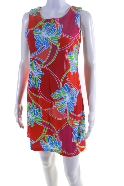 Jude Connally Women's Scoop Neck Sleeveless Multicolored Mini Dress Size S