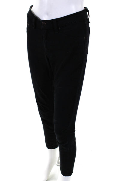 Rag & Bone Jean Womens High Rise Legging Skinny Jeans Black Cotton Size 27