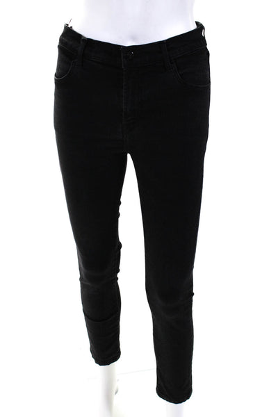 J Brand Womens Zipper Fly High Rise Skinny Jeans Gray Denim Size 27