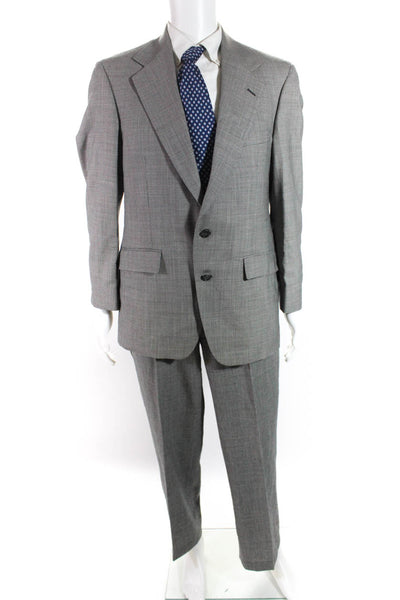 Polo University Club By Ralph Lauren Couture Mens Blazer Pant Suit Gray Size 39R