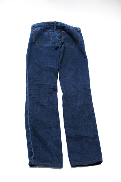 J Brand Womens Zipper Fly Skinny Ankle Jeans Blue Cotton Size 26 27 Lot 2