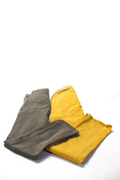 Paige Matchstick Womens Cotton Colored Denim Jeans Brown Yellow Size 29 Lot 2