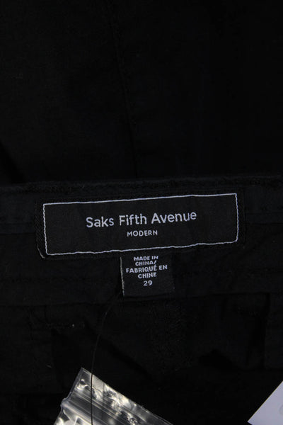 Saks Fifth Avenue Women's Modern Boyfriend Short's Black Size 29