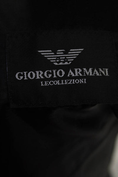 Giorgio Armani Men's Collared Flap Pocket Long Sleeves Jacket Pin Striped Size 5