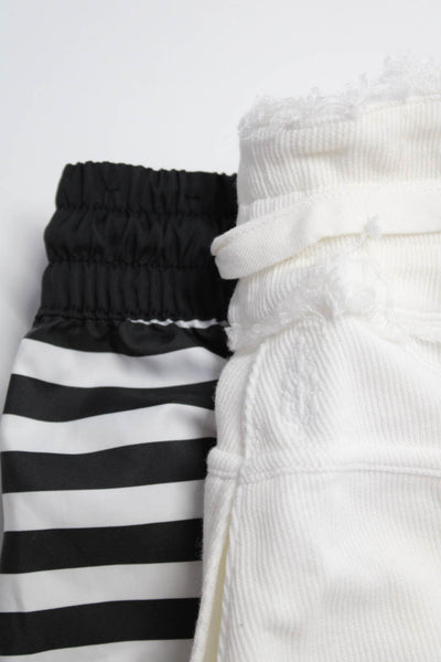 FP Movement Nike Women's Casual Shorts White Black Size XS S Lot 2