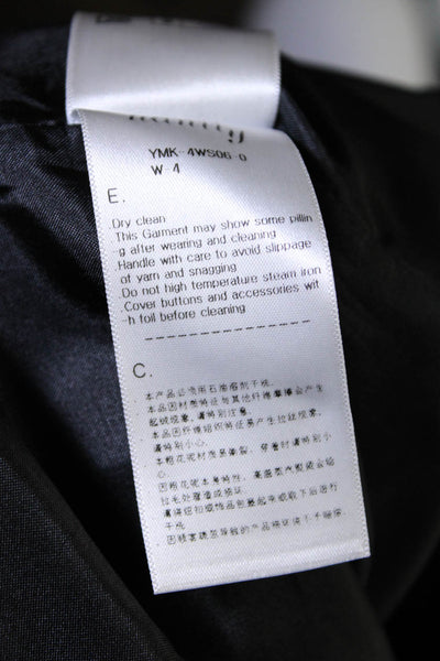 Hanii Y Womens Side Zip Abstract Metallic Straight Mini Skirt Black Size 40