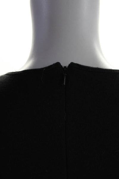 Biba Womens Crew Neck Single Stripe Flare Midi Dress Black Size Small