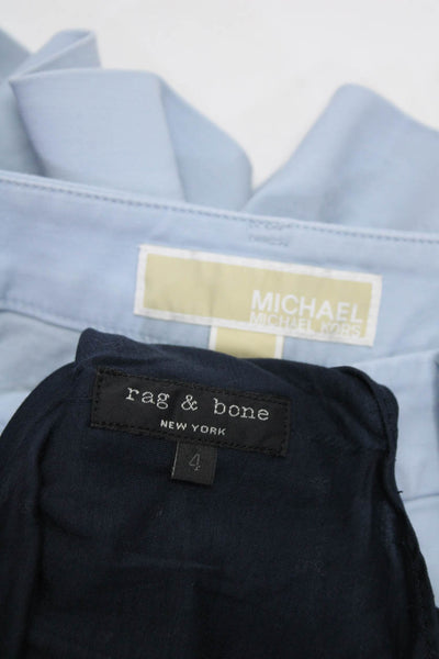 Michael Michael Kors Rag & Bone Womens Top Light Blue Shorts Size 0 4 Lot 2