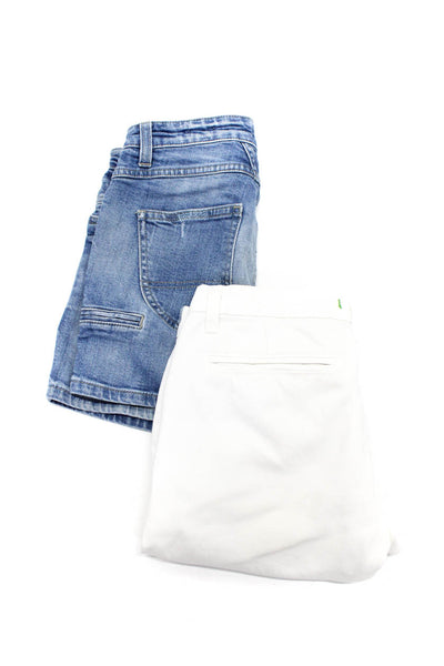 J Brand Closed Womens White Cotton Mid-Rise Walking Shorts Size 25 24 Lot 2