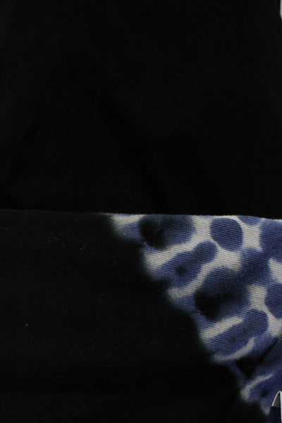 Agolde Women's Sleeveless Abstract Crop Top Black Purple Size XS Lot 2