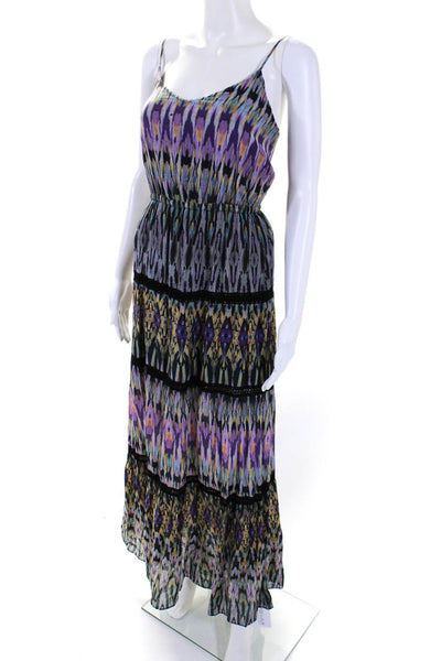 Twelfth Street by Cynthia Vincent Womens Abstract Silk Maxi Dress Multi Size S