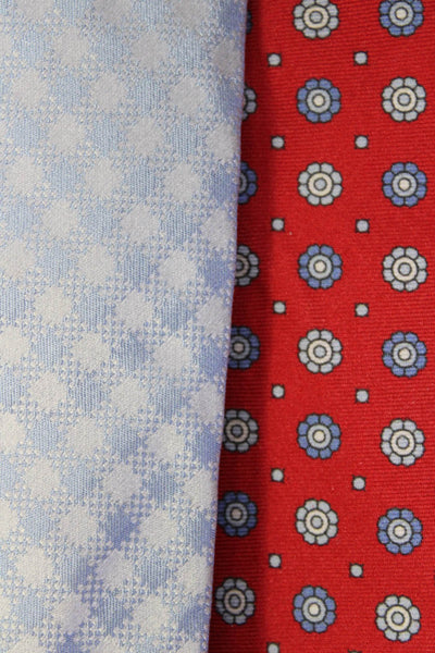 Saks Fifth Avenue Armani Collezioni Mens Abstract Ties Red Blue Lot 2