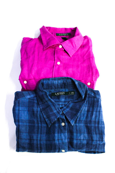 Peter Elliot Calvin Klein Womens Blouses Tops Purple Size XL 14 Lot 2