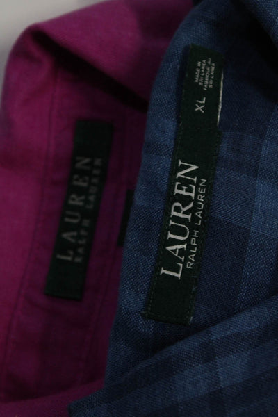 Peter Elliot Calvin Klein Womens Blouses Tops Purple Size XL 14 Lot 2