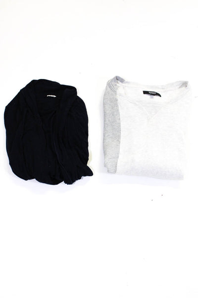 Hudson Los Angeles Splendid Womens Solid Sweatshirt Open Sweater Size M/L Lot 2