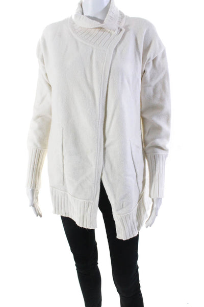 White + Warren Womens Long Sleeve Turtleneck Sweater White Size Small