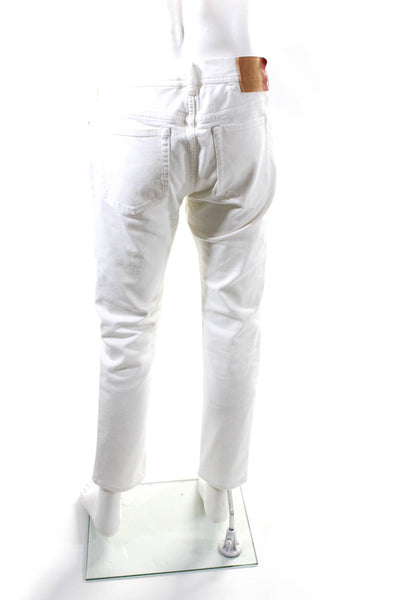 ACNE Studios Mens Jeans White Cotton Size 34X32