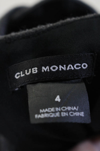 Club Monaco Womens Scoop Neck Sleeveless Solid Flare Midi Dress Gray Size 4