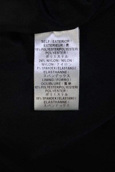 Mara Hoffman Womens Black Printed Cut Out Waist Long Sleeve Sweater Dress Size S