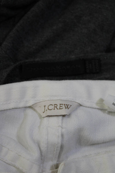 J Crew Donna Karan Womens Jeans Blouse White Gray Size 27 Medium Lot 2
