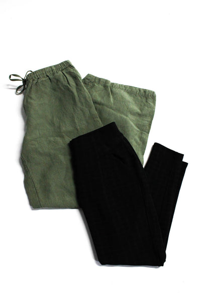 Maze Merona Womens Pants Black Green Size Petite Medium Small Lot 2