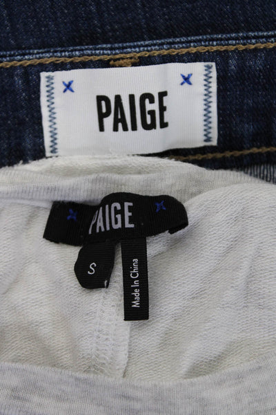 Paige Women's Sleeveless Crew Neck Top Gray Size S Lot 2