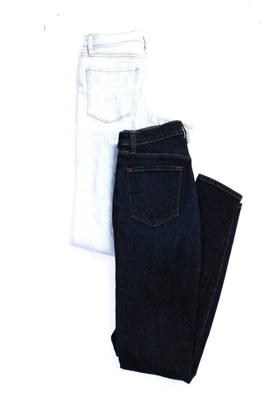 Hudson J Brand Womens Light Dark Wash Skinny Jeans Blue Size 25/26 Lot 2