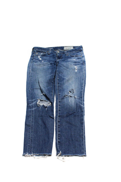 Hudson Vince Adriano Goldschmied Womens Jeans Pants Blue Cream 29 25 26 Lot 3