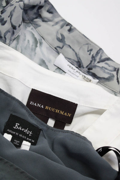 Dana Buchman Bardot Victor Alfaro Womens Top Shirts Gray White Size 6 M L Lot 3