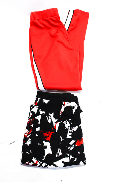 Boss Hugo Boss Lovers + Friends Womens Pants Skirt Black Red Size 6 Small Lot 2