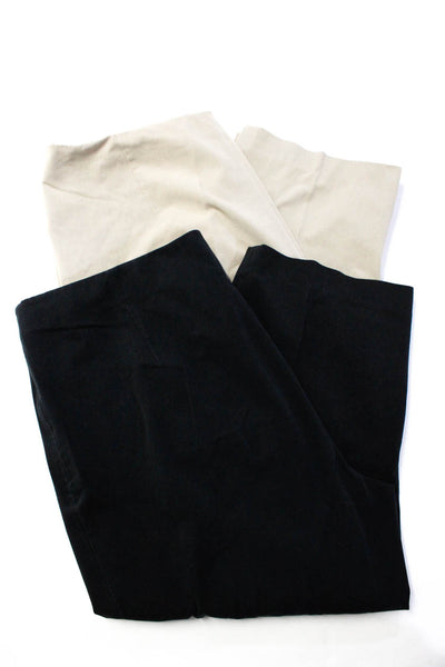 Elie Tahari Womens Khaki Cropped Pants Beige Black Size 14 Lot 2