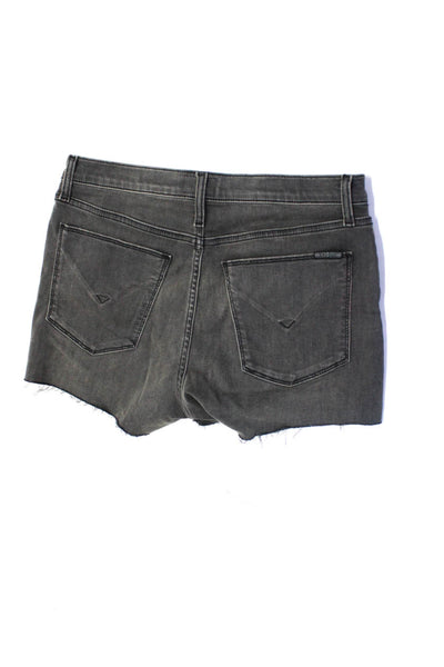 Hudson Rag & Bone Cotton Distress Hem Shorts Jegging Pants Grau Size M 29 Lot 2