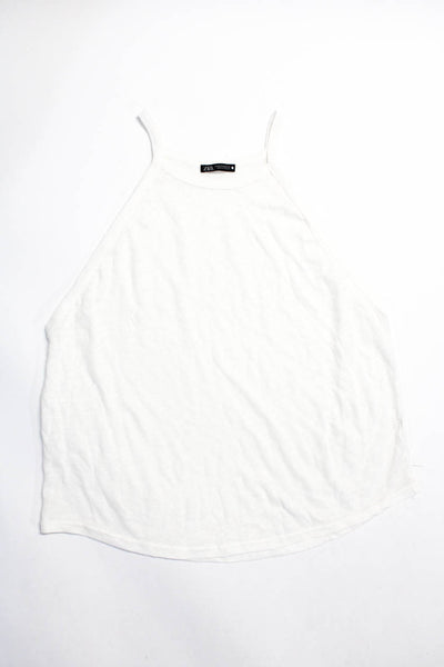 Zara Womens Tank Top Dress White Black Size Extra Large Lot 2
