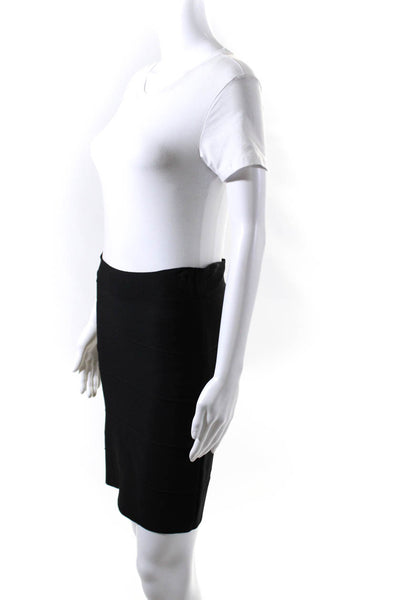 BCBG Max Azria Womens Body Con Simone Mini Skirt Black Size Medium