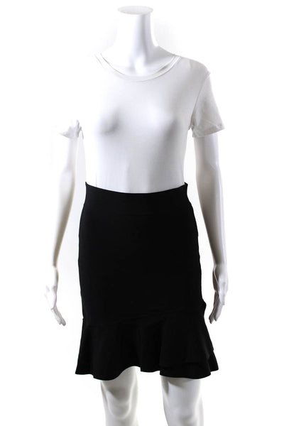 BCBG Max Azria Womens Chakra A Line Skirt Black Size Medium
