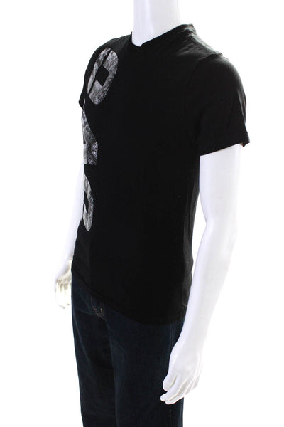 Octobers Very Own Mens Graphic Logo Short Sleeve Tee Shirt Black Cotton Size XS