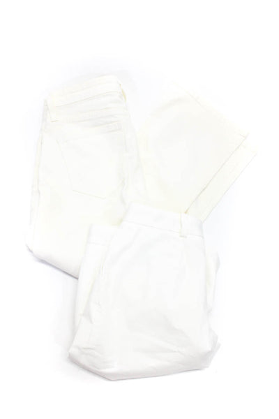 Joie Jeans Brooks Brothers Womens Cropped Shorts Jeans White Size 2/26 Lot 2