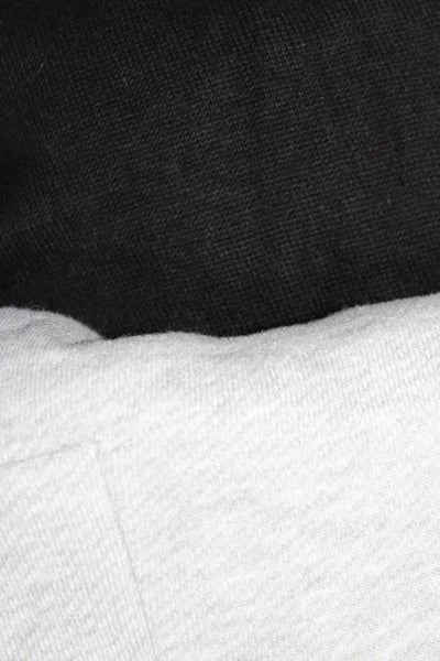 Twenty Joan Vass Womens Gray Collar Cotton Knit Short Sleeve Top Size M S Lot 2